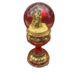 Vintage JC Penny home collection musical angel snowglobe Christmas decorations